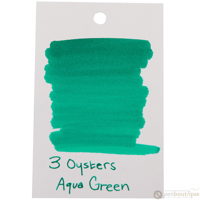 3 Oysters Delicious Aqua Green - 38ml Bottled Ink - Pen Boutique Ltd