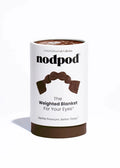 Nodpod weighted blanket packaging on a white background
