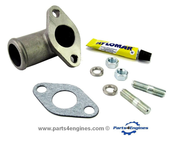 Perkins 4.107 exhaust elbow water inlet kit (stainless steel)