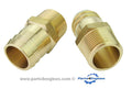 Perkins 4.107 raw water pump hose tails pair