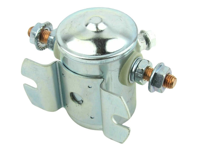 Insulated earth starter solenoid