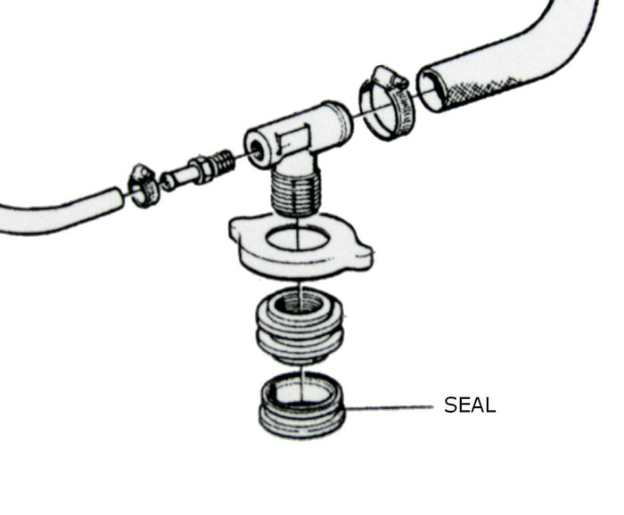 Heat exchanger cap sealing ring