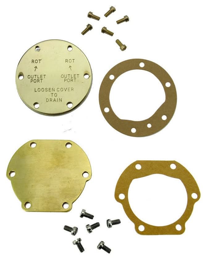 Raw water pump end cover kit