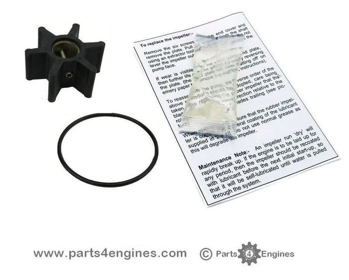 Yanmar 2YM15 raw water pump impeller, service & rebuild kits