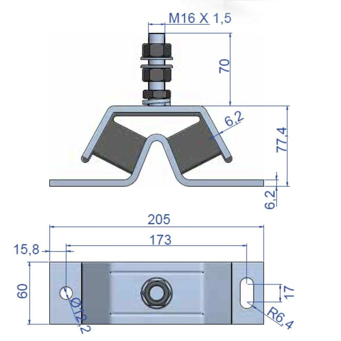 Yanmar 3GM30 and 3GM30F engine mount