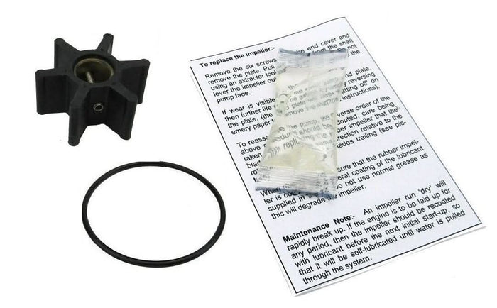 Yanmar 3GM30F raw water pump impeller, service & rebuild kits